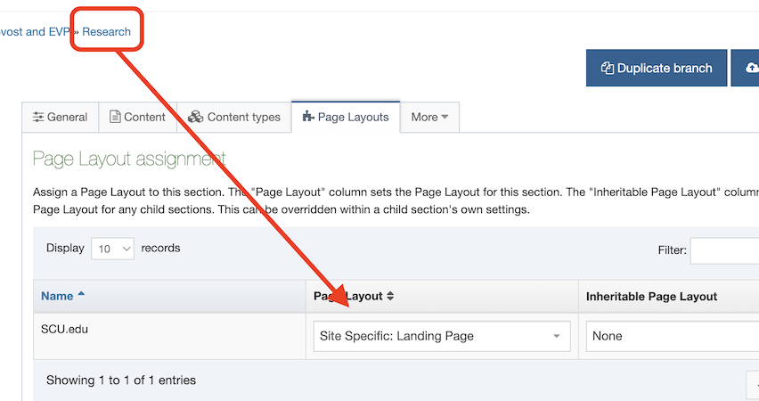 Site Specific: Landing Page